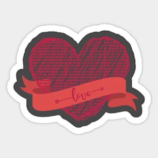 LOVE VALENTINE Sticker